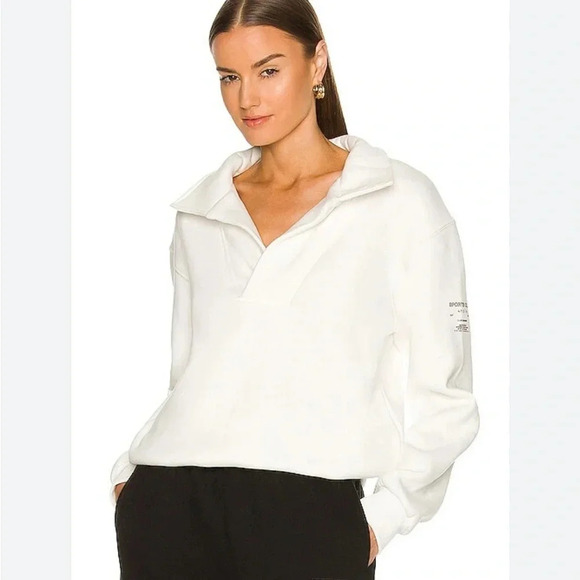 Atoir Revolve SPORTSCLUB Evolution Jumper Collared Sweatshirt White Size 2 / XS - Picture 1 of 6